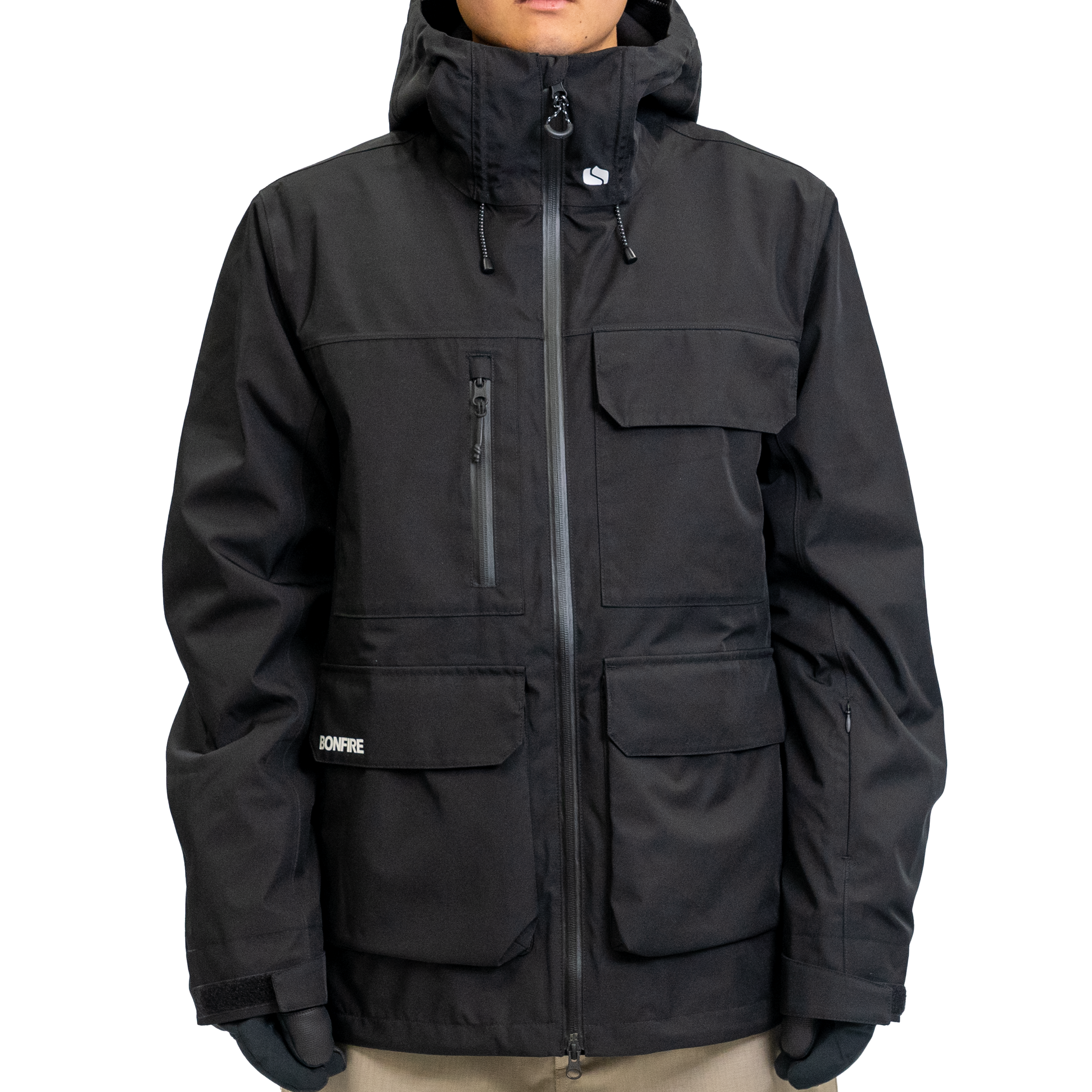 Parka 2024 Whistles Black Parka PITCH SHELL JACKET BLACK – Bonfire